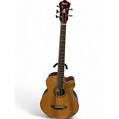 Ibanez Used Ibanez AEW105E Natural Acoustic Bass Guitar