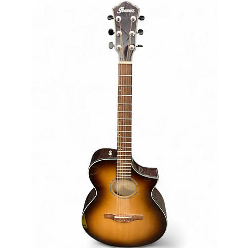 Used Ibanez AEWC300 Natural Acoustic Electric Guitar Natural