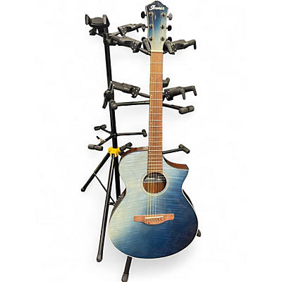 Used Ibanez AEWC32FM-ISF Indigo Sunset Fade Acoustic Electric Guitar