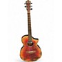 Used Ibanez AEWC32FM Tiger Burst Acoustic Electric Guitar Tiger Burst