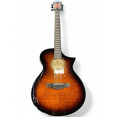 Used Ibanez AEWC400 Amber Burst Acoustic Electric Guitar