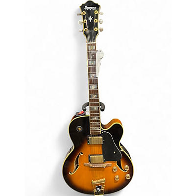 Used Ibanez AF120 Brown Sunburst Hollow Body Electric Guitar