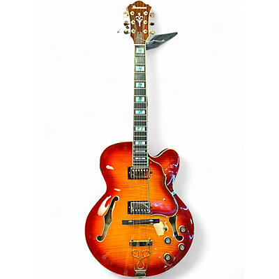 Used Ibanez AF155 Artstar Antique Whiskey Burst Hollow Body Electric Guitar