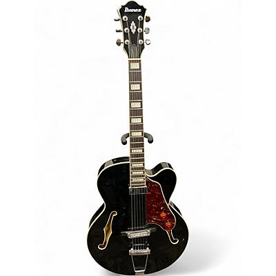Used Ibanez AF71F Black Hollow Body Electric Guitar