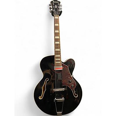 Used Ibanez AF71F Black Hollow Body Electric Guitar