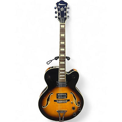 Used Ibanez AF75 2 Color Sunburst Hollow Body Electric Guitar