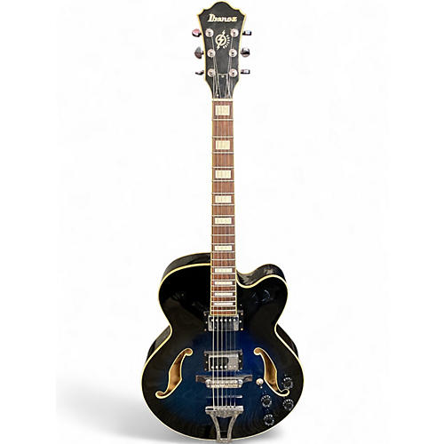Used Ibanez AF75 BLUE Acoustic Electric Guitar BLUE