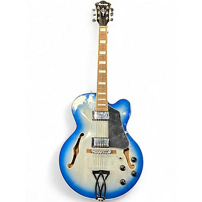 Used Ibanez AF75 Blue Burst Hollow Body Electric Guitar