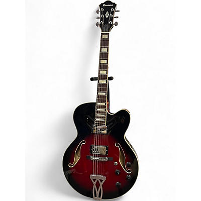 Used Ibanez AF75 Cherry Sunburst Hollow Body Electric Guitar