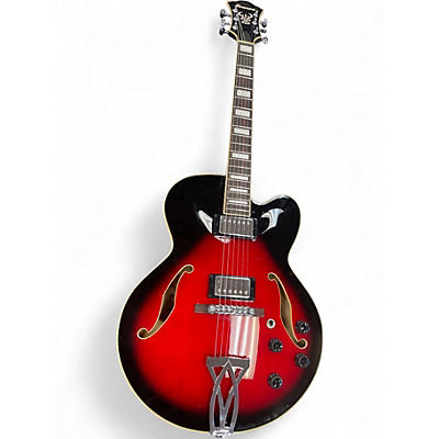 Used Ibanez AF75 Crimson Red Burst Hollow Body Electric Guitar