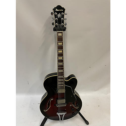 Ibanez Used Ibanez AF75 Crimson Red Trans Hollow Body Electric Guitar Crimson Red Trans