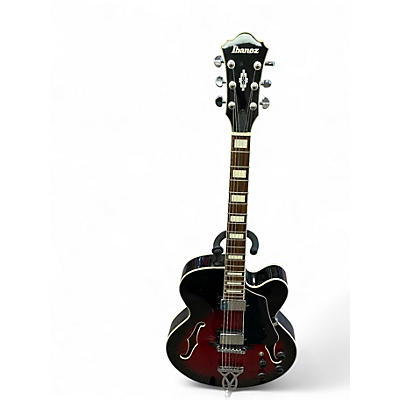 Used Ibanez AF75 Dark Cherry Burst Hollow Body Electric Guitar