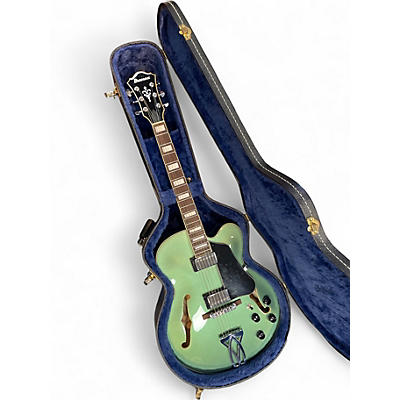 Used Ibanez AF75 Green Hollow Body Electric Guitar