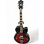 Used Ibanez Used Ibanez AF75 Red to Black Fade Hollow Body Electric Guitar Red to Black Fade