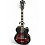 Used Ibanez AF75 Red with Black and White Stripes Hollow Body Electric Guitar Red with Black and White Stripes