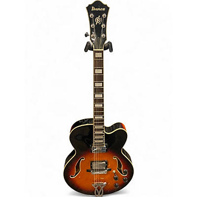 Used Ibanez AF75 Sunburst Hollow Body Electric Guitar