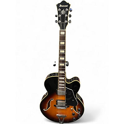 Used Ibanez AF75 Tobacco Burst Hollow Body Electric Guitar