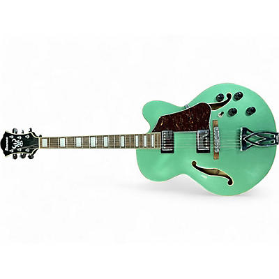 Ibanez Used Ibanez AF75 green Hollow Body Electric Guitar