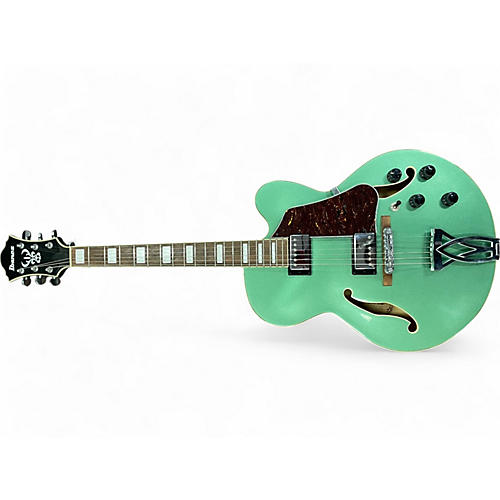 Ibanez Used Ibanez AF75 green Hollow Body Electric Guitar green