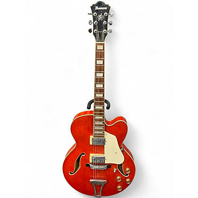 Used Ibanez AF75D ARTCORE Trans Orange Hollow Body Electric Guitar