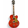 Used Ibanez AF75D Orange Hollow Body Electric Guitar Orange