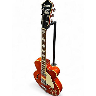 Used Ibanez AF75D Orange Hollow Body Electric Guitar