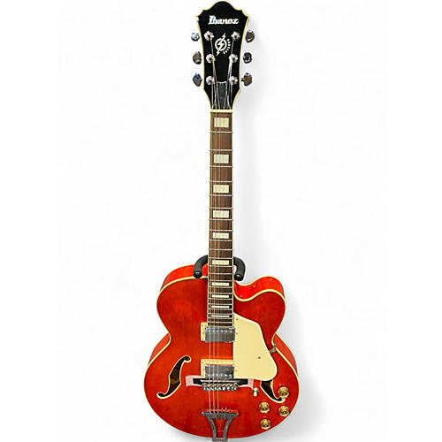 Used Ibanez AF75D Trans Orange Hollow Body Electric Guitar Trans Orange