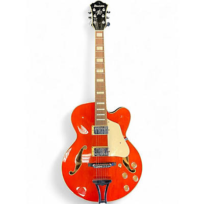 Used Ibanez AF75D Trans Orange Hollow Body Electric Guitar
