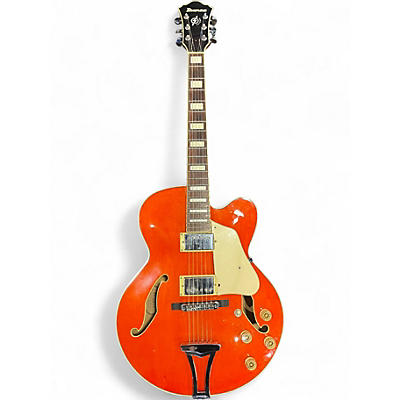 Used Ibanez AF75D Trans Orange Hollow Body Electric Guitar