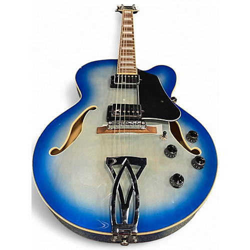 Used Ibanez AF75G Blue Burst Hollow Body Electric Guitar Blue Burst