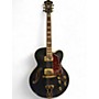 Used Ibanez AF75GBKF Black and Gold Hollow Body Electric Guitar Black and Gold