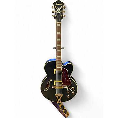 Used Ibanez AF75GBKF Flat Black Hollow Body Electric Guitar