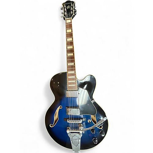 Used Ibanez AF75T Blue Sunburst Hollow Body Electric Guitar Blue Sunburst