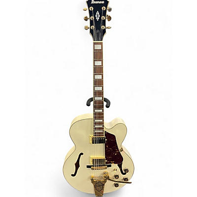 Used Ibanez AF75TDG OFF-WHITE Hollow Body Electric Guitar