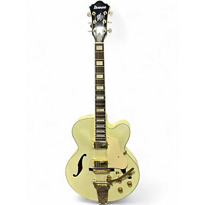 Used Ibanez AF75TDG Yellow Hollow Body Electric Guitar