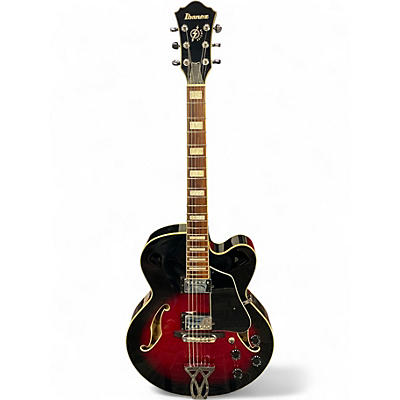 Used Ibanez AF75TRS1202 TRANS RED Hollow Body Electric Guitar