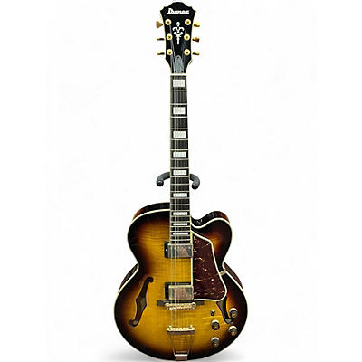 Used Ibanez AF95FM Antique Yellow Burst Hollow Body Electric Guitar