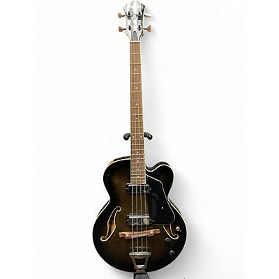 Used Ibanez AFB200 Trans Black Electric Bass Guitar
