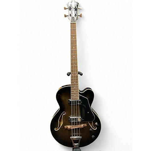 Used Ibanez AFB200 Trans Black Electric Bass Guitar Trans Black