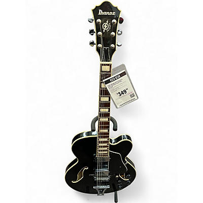 Used Ibanez AFS75 Black Hollow Body Electric Guitar