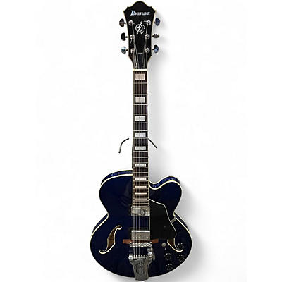 Used Ibanez AFS75T Artcore Bigsby BLUE Hollow Body Electric Guitar