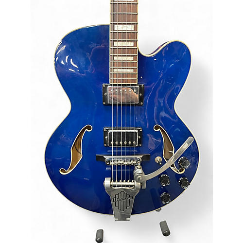 Used Ibanez AFS75T Artcore Bigsby Blue Hollow Body Electric Guitar Blue