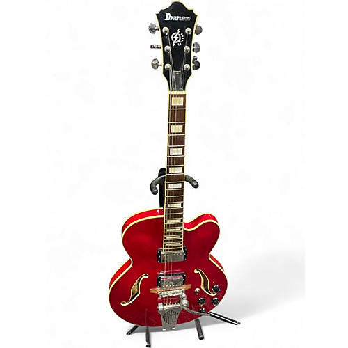 Used Ibanez AFS75T Artcore Bigsby Candy Apple Red Hollow Body Electric Guitar Candy Apple Red