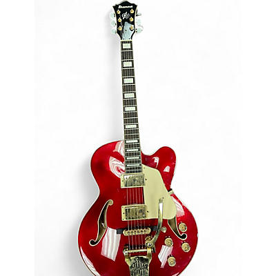 Used Ibanez AFS75T Artcore Bigsby Candy Apple Red Hollow Body Electric Guitar