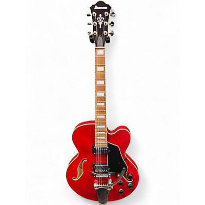 Used Ibanez AFS75T Artcore Bigsby Cherry Hollow Body Electric Guitar