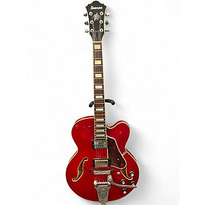 Used Ibanez AFS75T Artcore Bigsby RED Hollow Body Electric Guitar