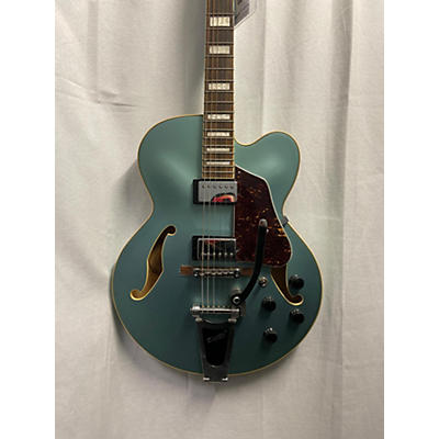 Ibanez Used Ibanez AFS75T Artcore Bigsby Steel Blue Hollow Body Electric Guitar