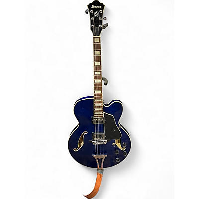 Used Ibanez AFS75T Artcore Blue Hollow Body Electric Guitar
