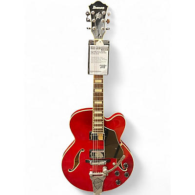 Used Ibanez AFS75T Artcore Candy Apple Red Hollow Body Electric Guitar