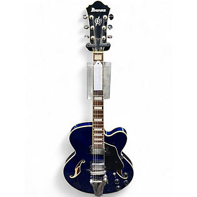 Used Ibanez AFS75T Artcore NAVY BLUE Hollow Body Electric Guitar